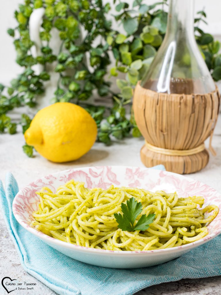pasta mit zitronenpesto