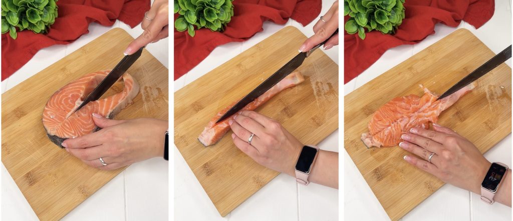 Lachs mit Kirschtomaten in der Heißluftfritteuse