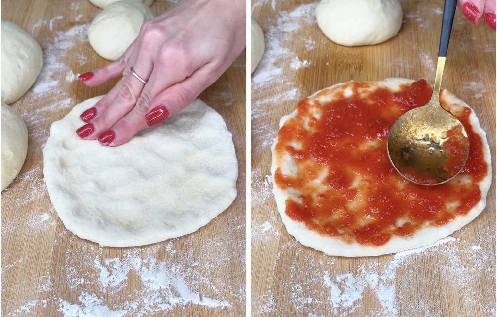 Runde Pizzette in der Heißluftfritteuse: Perfekt gebacken