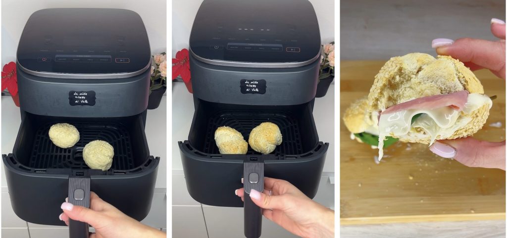 Brötchen ohne Gehzeit in der Heißluftfritteuse