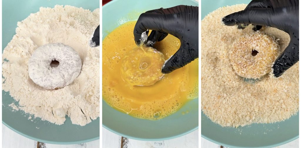 Hähnchen-Donuts in der Heißluftfritteuse