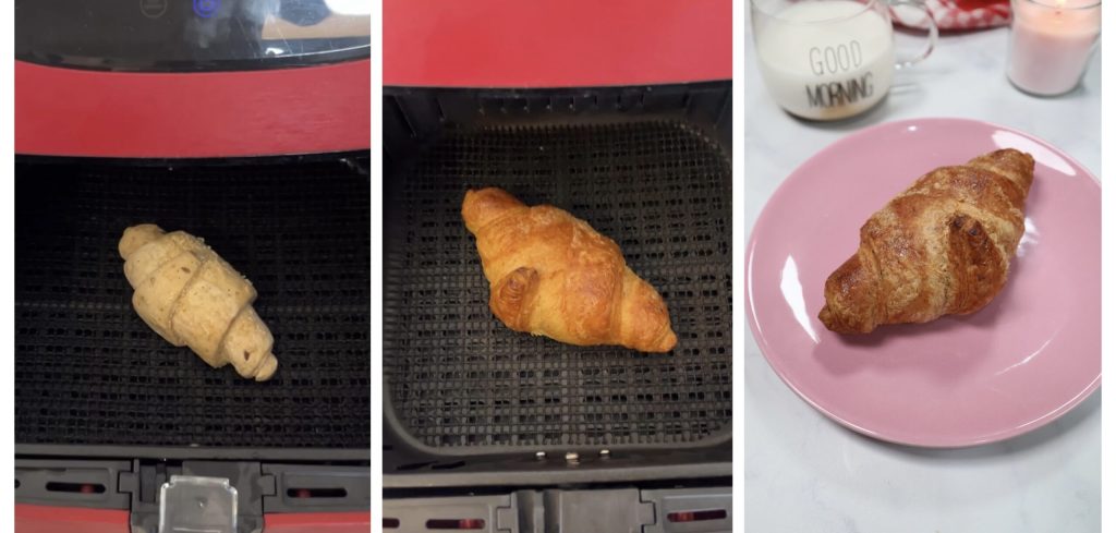 Gefrorene Croissants in der Heißluftfritteuse