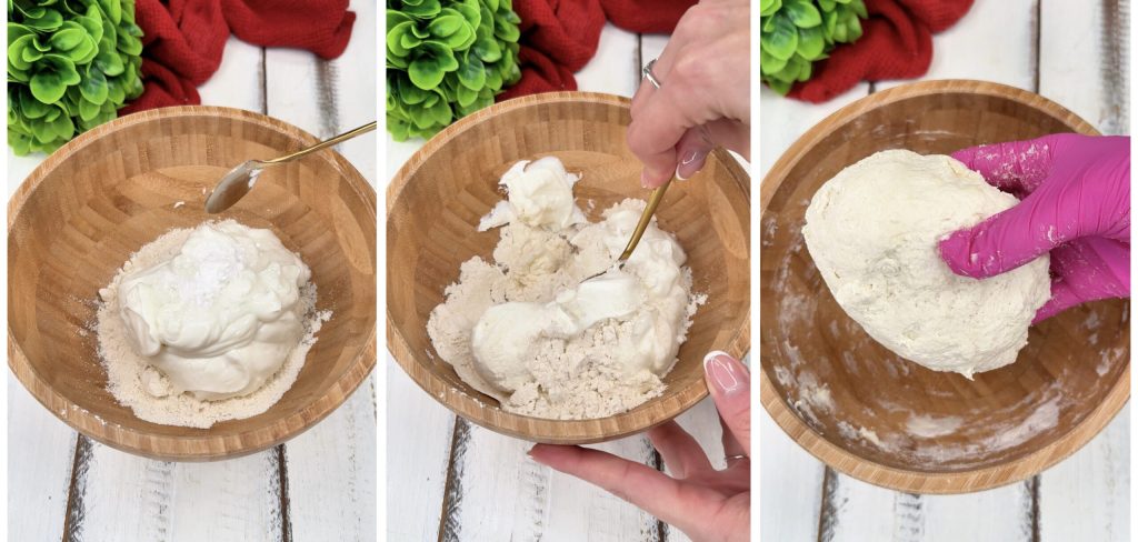 Bagel mit 2 Zutaten - in der Heißluftfritteuse