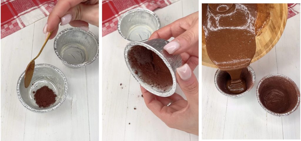 Lava Cake mit weichem Kern in der Heißluftfritteuse