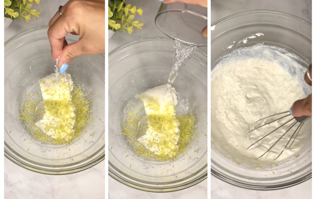 Pasta mit Ricotta-Creme, Zitrone und confierten Kirschtomaten in der Heißluftfritteuse