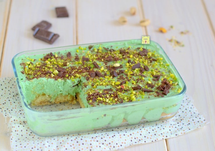 Pistazien-Schokoladendessert ohne Backen