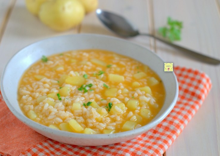 Reis- und Kartoffelsuppe