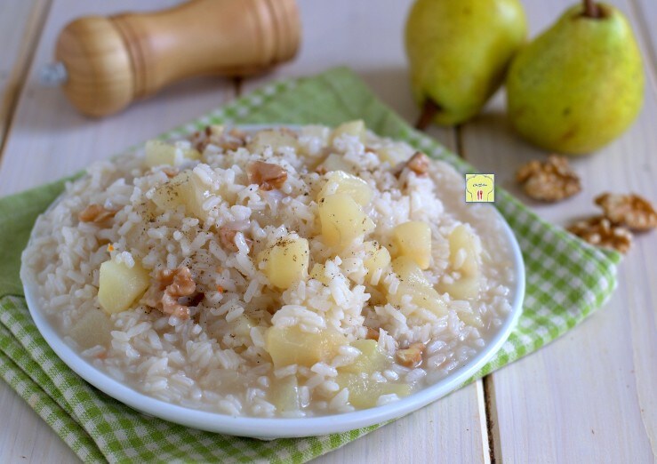 Risotto mit Birnen und Walnüssen