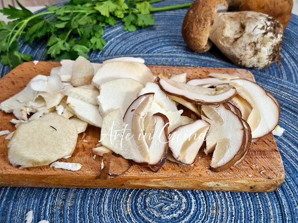 RUSTIKALER KUCHEN MIT PILZEN und SPECK, schnelle Hauptspeise