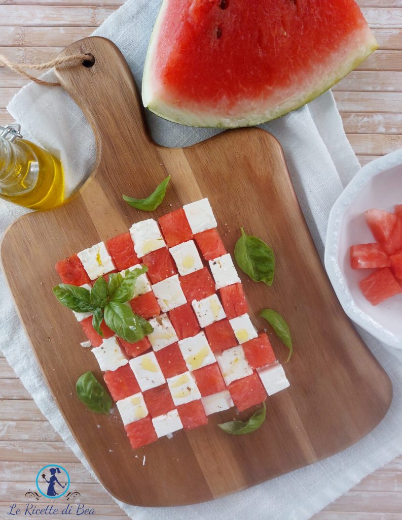 Schachbrett mit Melone