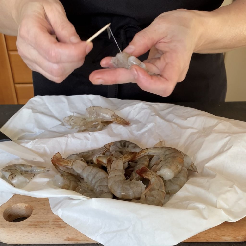 Schnecken mit Garnelen