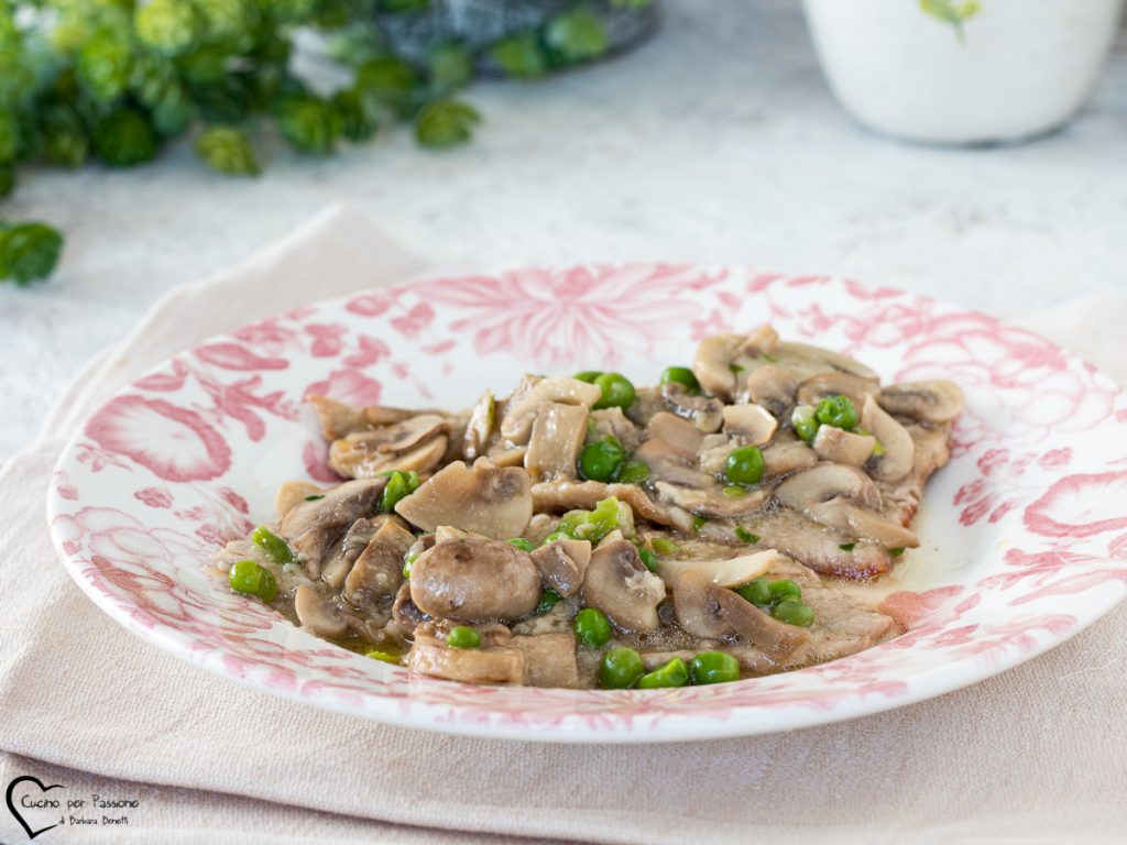 schnitzel mit pilzen und erbsen