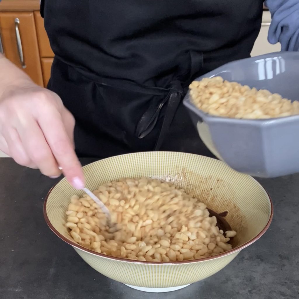 schokosalami mit puffreis