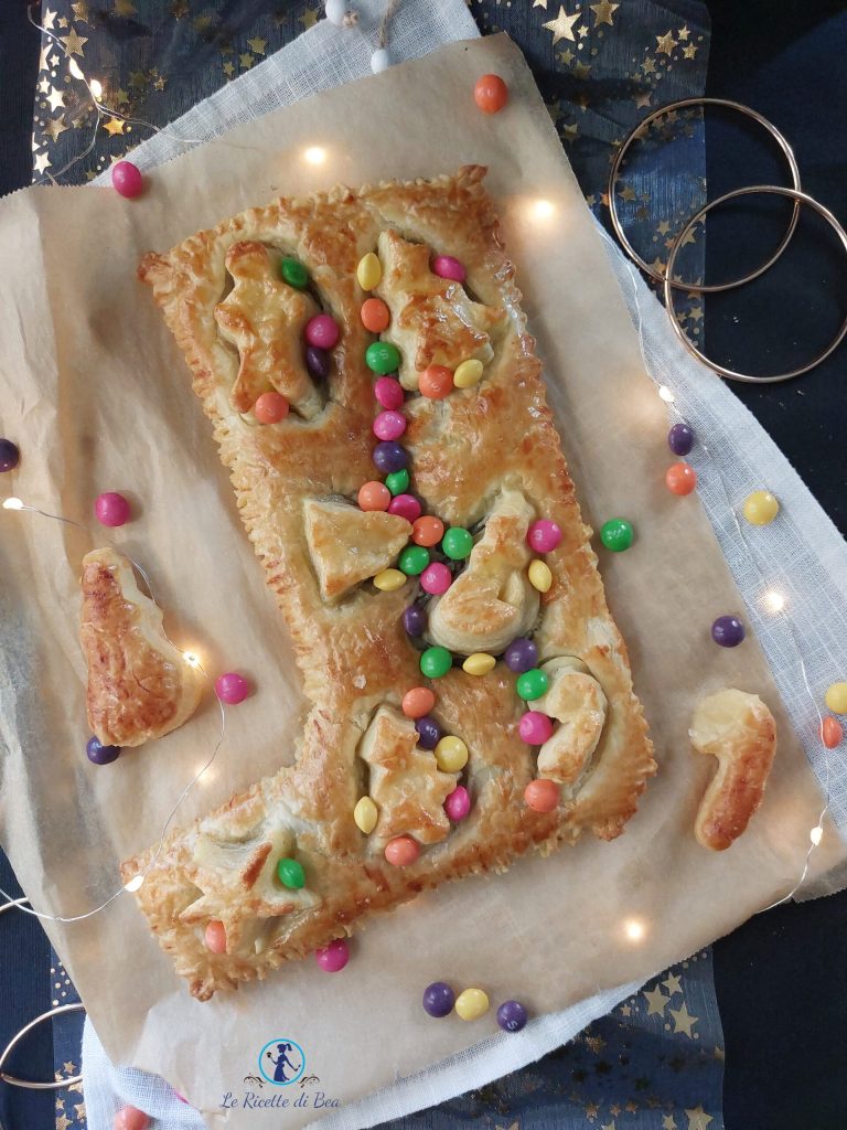 süßer Blätterteig mit Milchschokolade