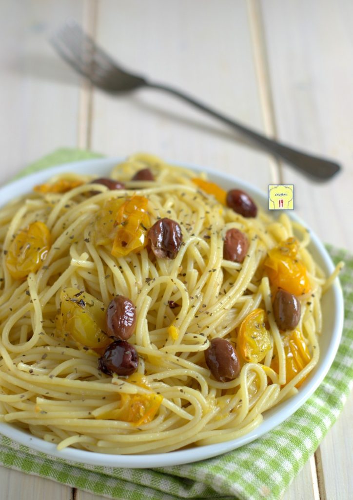 spaghetti mit gelben Cherrytomaten gp