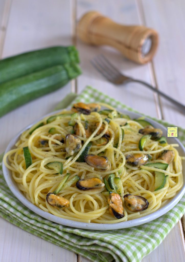 spaghetti zucchine e cozze gp