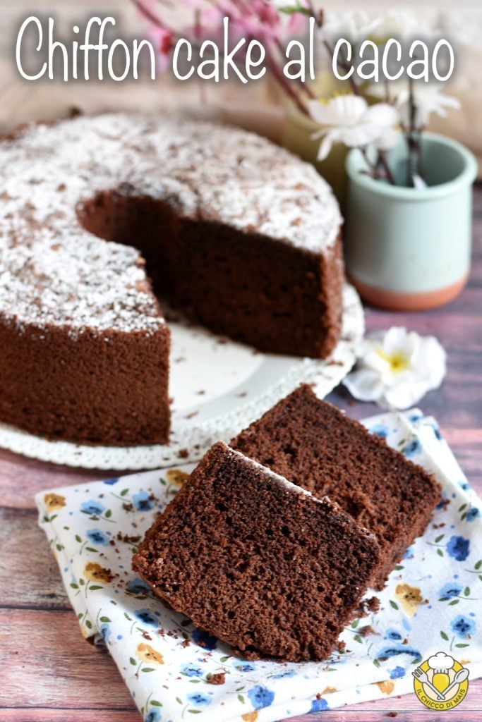 v_ chiffon cake al cacao ricetta torta al cioccolato sofficissima ciambella americana al cacao il chicco di mais