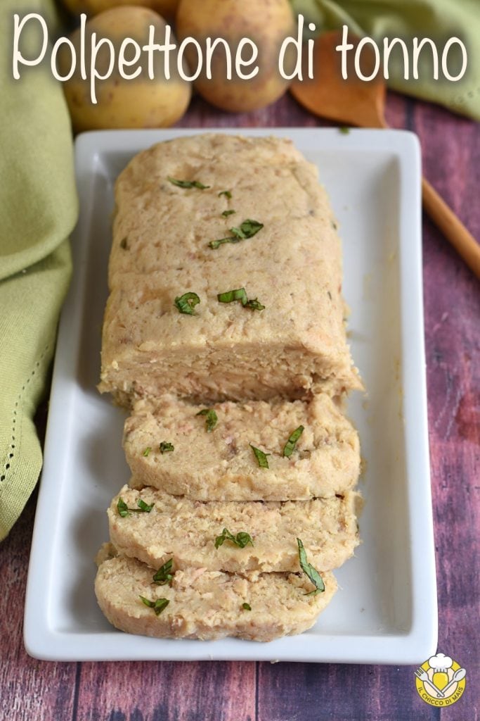 v_ gekochter Thunfisch-Hackbraten mit Kartoffeln, Rezept für kaltes Gericht ohne Ofen, einfach, lecker, ohne Mayonnaise der Maiskorn