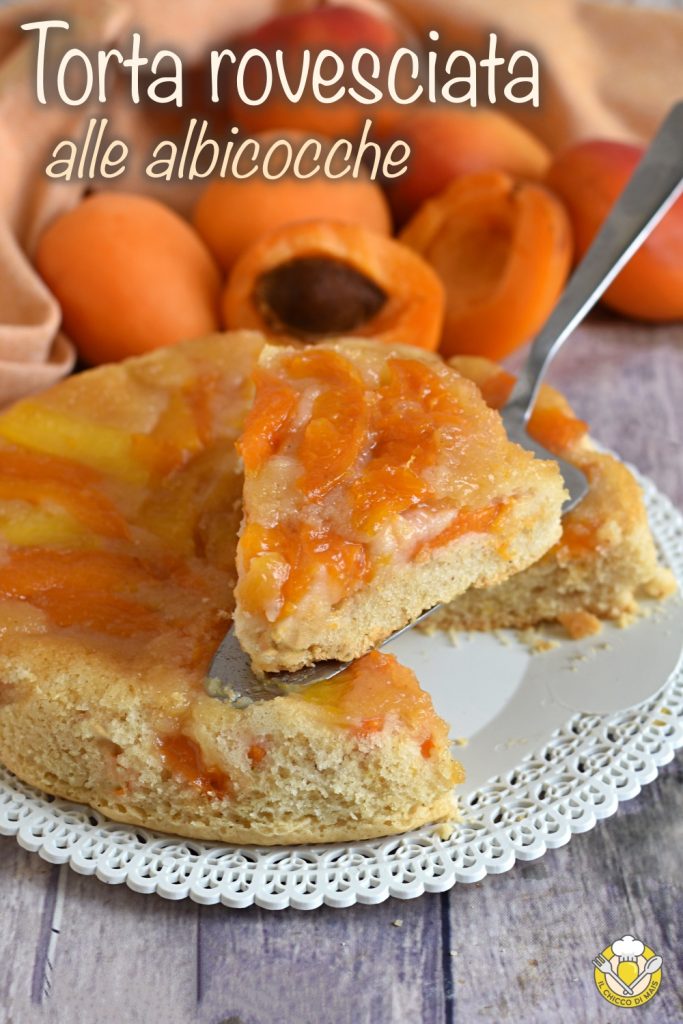 v_ gestürzter Aprikosenkuchen Rezept Tarte Tatin mit weichem Teig und frischen Aprikosen il chicco di mais