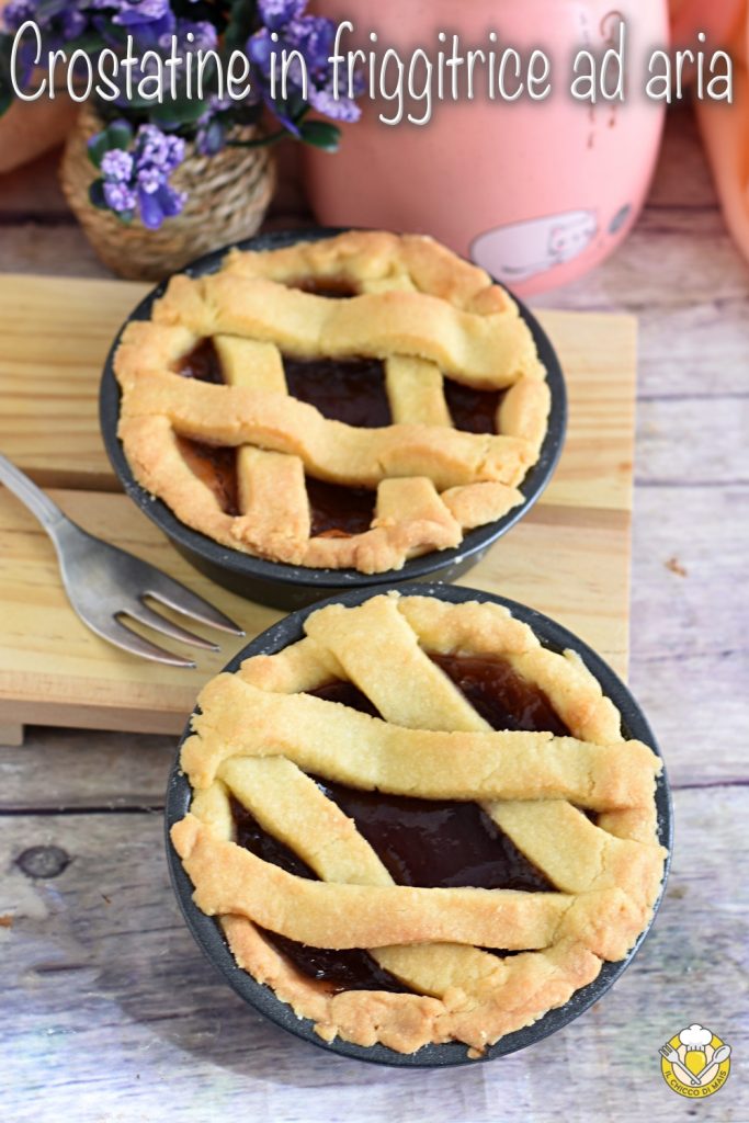 v_ kleine Törtchen im Heißluftfritteuse gebacken Temperatur und Backzeiten für Mürbeteig im Airfryer il chicco di mais