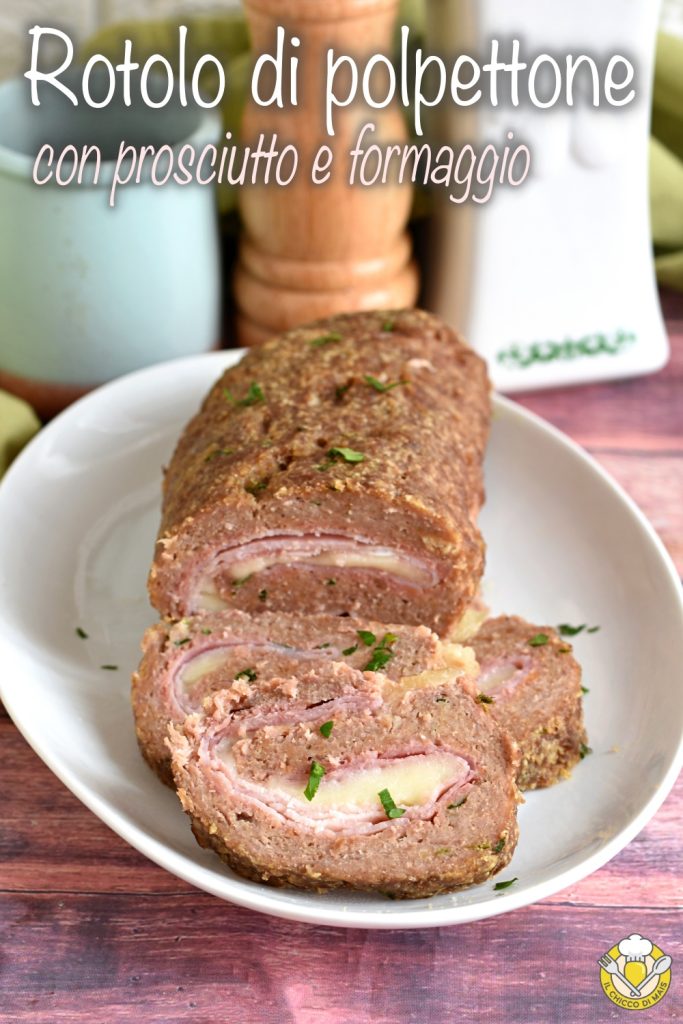 v_ Roulade aus Hackbraten mit Schinken und Käse Rezept gefüllter gerollter Hackbraten, der nicht bricht der Maiskorn