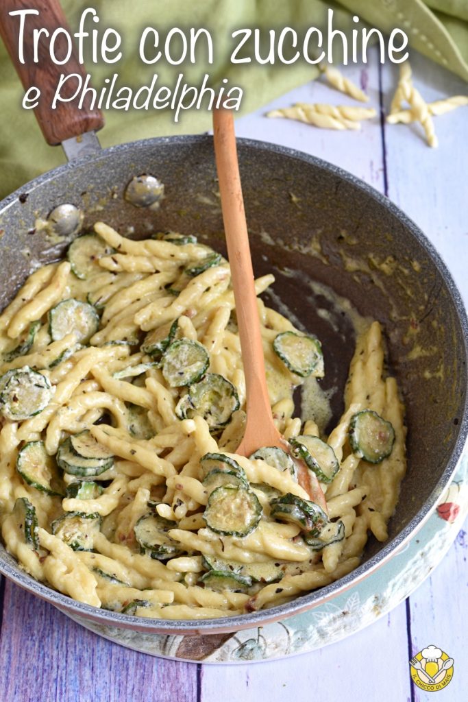 v_ trofie mit zucchini und philadelphia rezept cremige schnelle pasta il chicco di mais