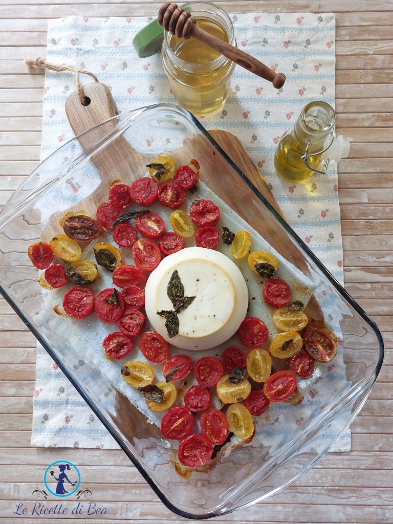 Vorspeise aus gebratener Ricotta