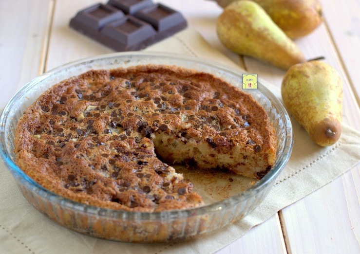 Weicher Birnen-Schokoladenkuchen