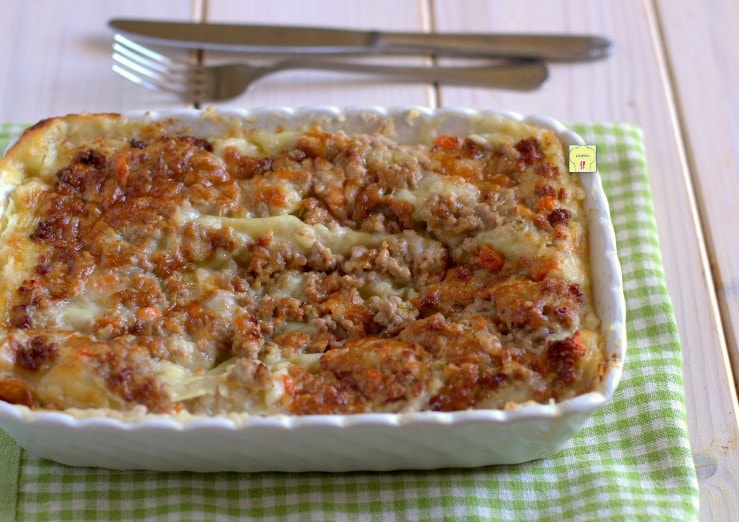 Weiße Lasagne