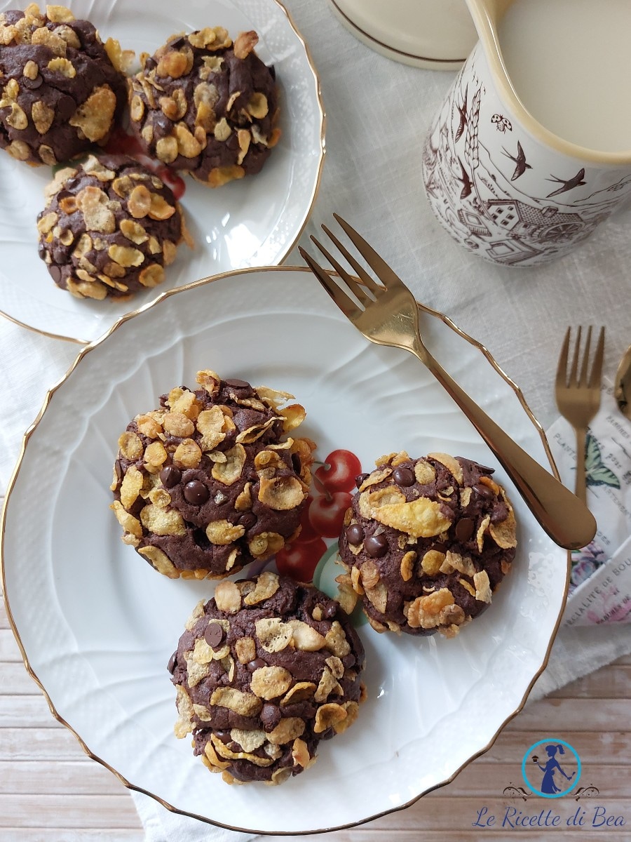 Wüstenrosen mit Kakao und Schokotropfen