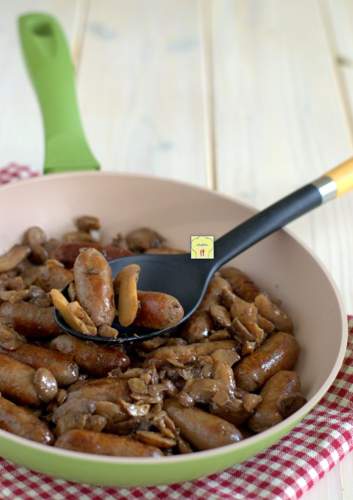 wurst und pilze in der pfanne gp