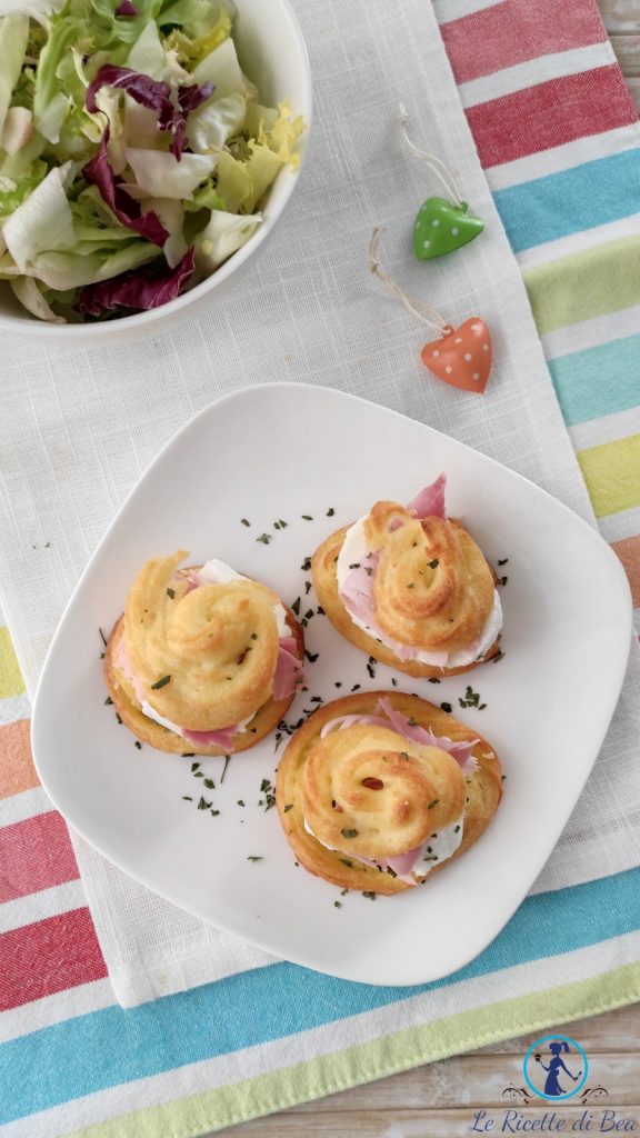 gebackene herzhafte zeppole