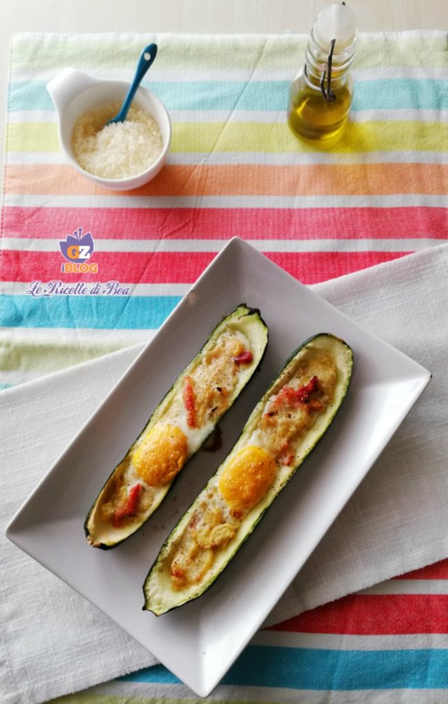 zucchini mit speck und eiern