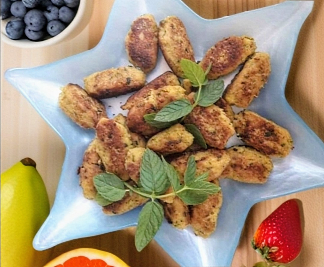 Zucchini-Frikadellen doppelte Garzeit