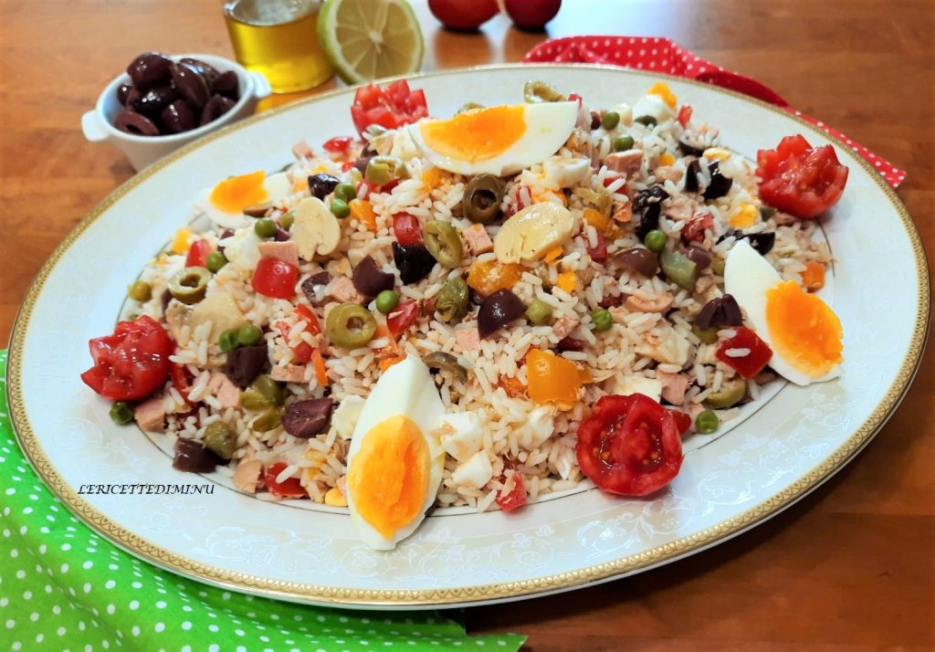 Klassischer Reissalat ohne Mayonnaise