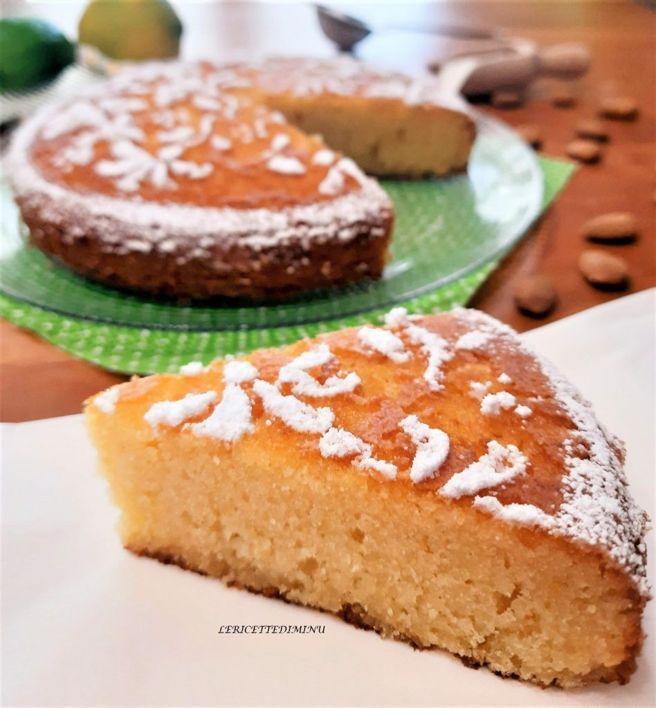 Weiße Schokolade und Zitronen-Caprese-Kuchen