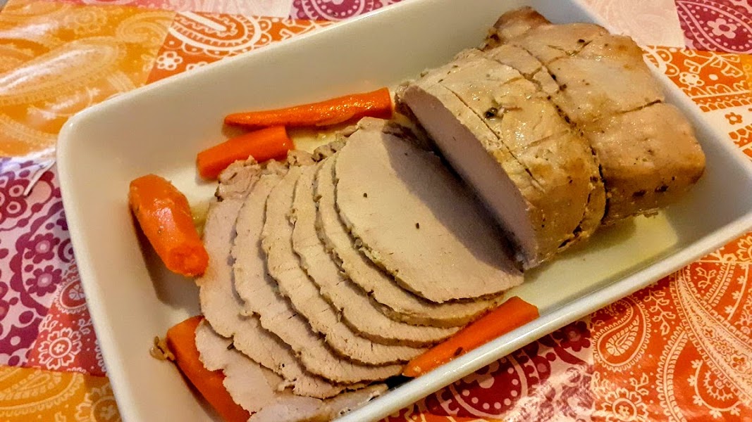 Schweinebraten mit Rosmarin im Schnellkochtopf