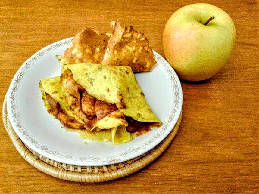 Flambierte süße Crêpes mit Grappa