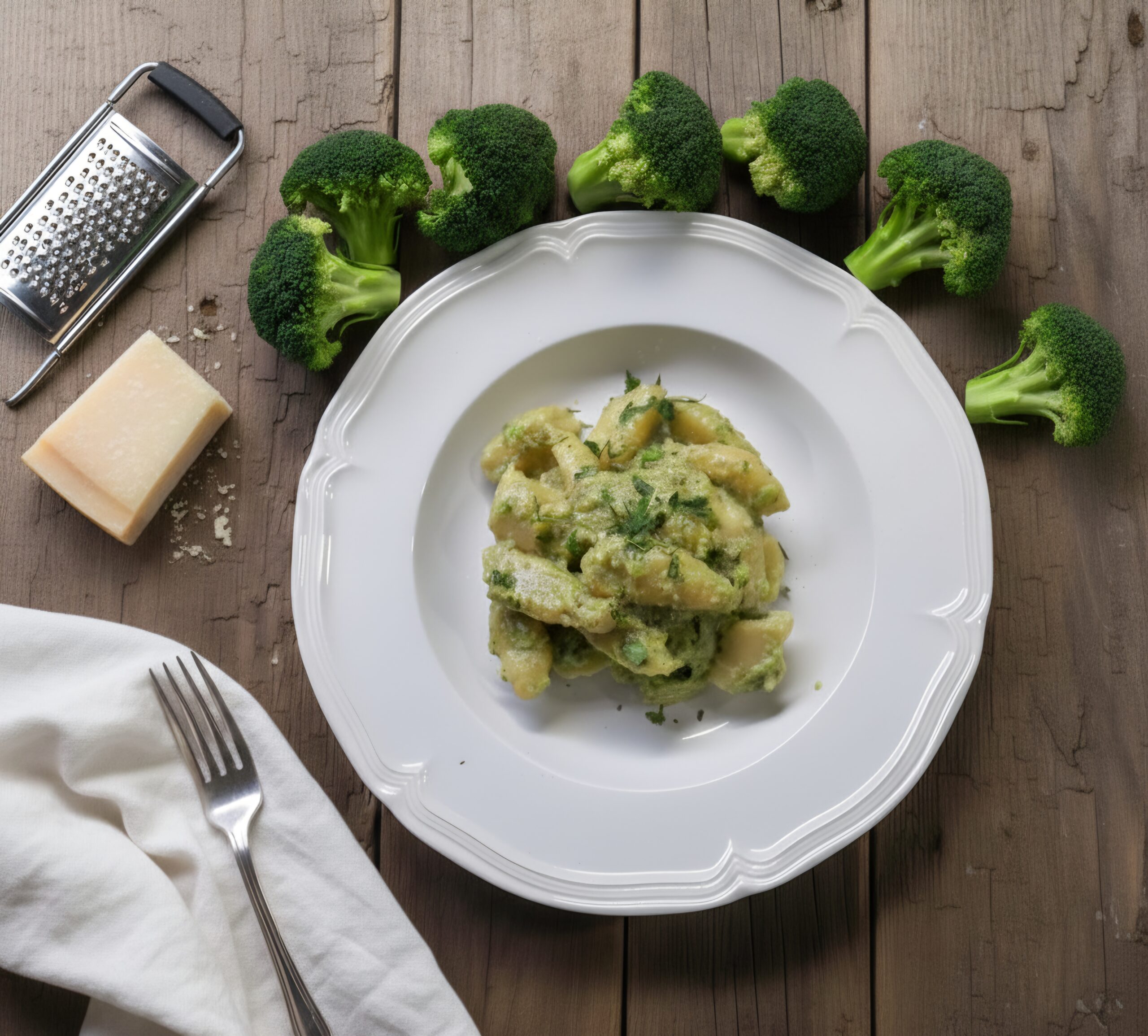 Gnocchi mit Brokkolicreme oder -pesto