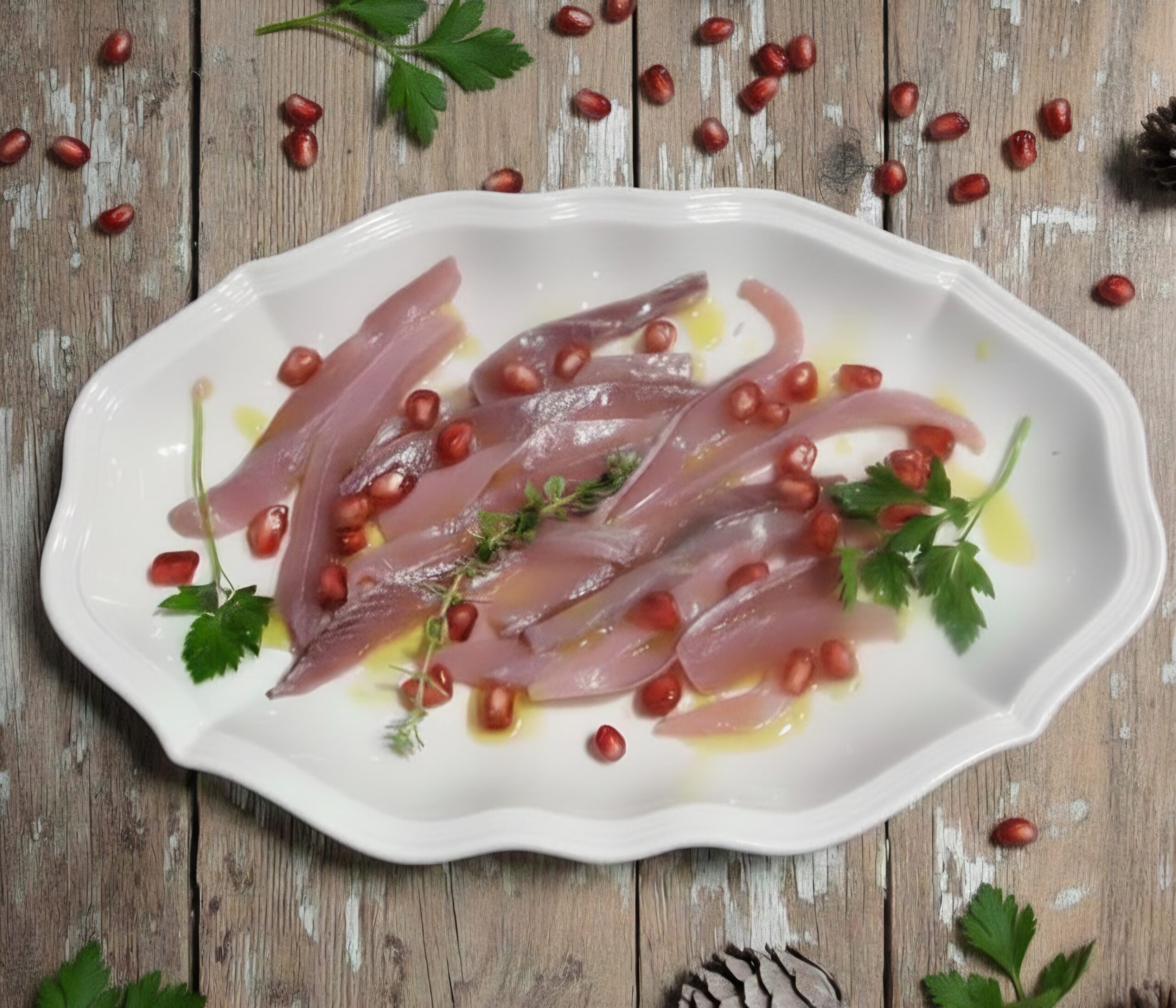 Kaiserliche Makrele mit Granatapfelsaft