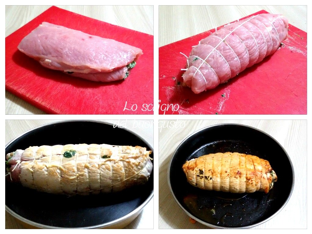 Gefüllte Putenrolle