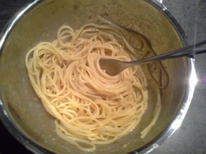 Spaghetti mit Bottarga-Creme