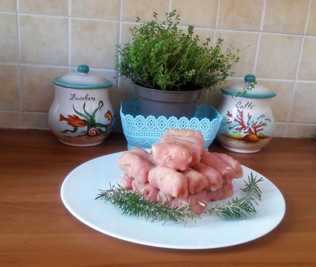 Schweineröllchen mit sizilianischer Caponata