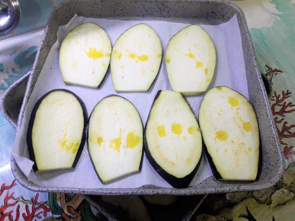 Nicht frittierte und nicht gegrillte, sondern gebackene Gemüse