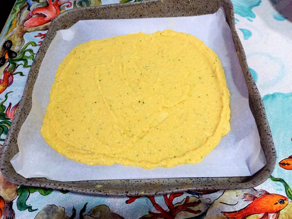 Falsche vegetarische Blumenkohlpizza