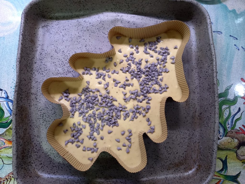 Mein Weihnachtsbaum mit Rosinen und Äpfeln