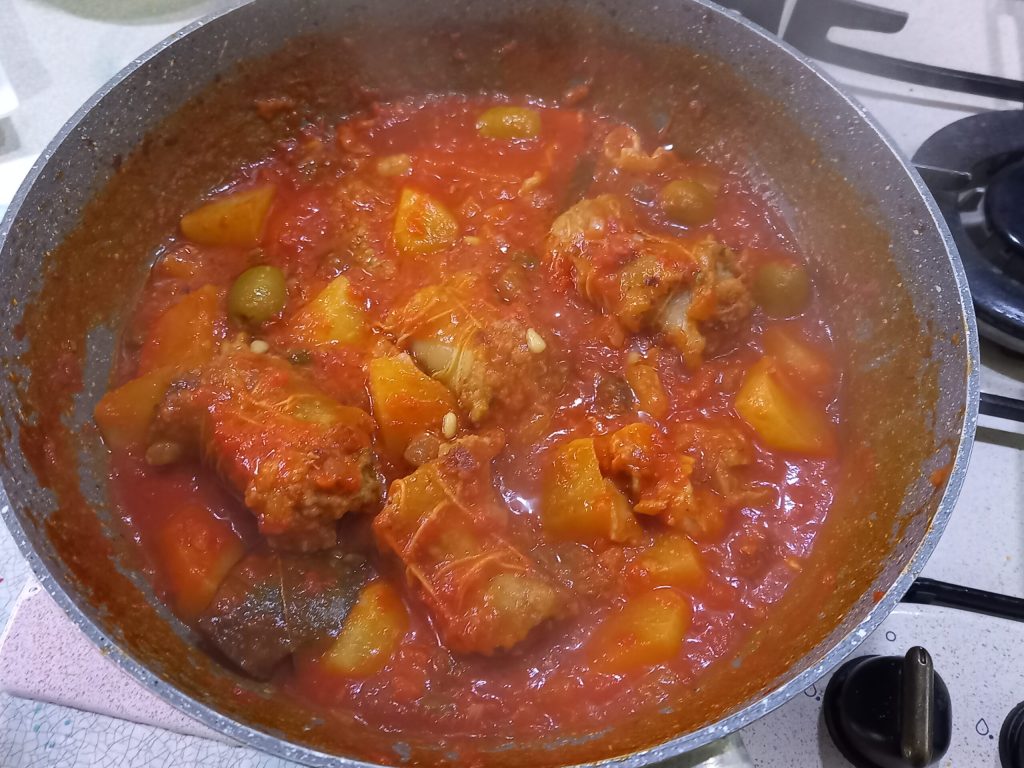 Stockfischmägen-Rouladen nach Messinesischer Art