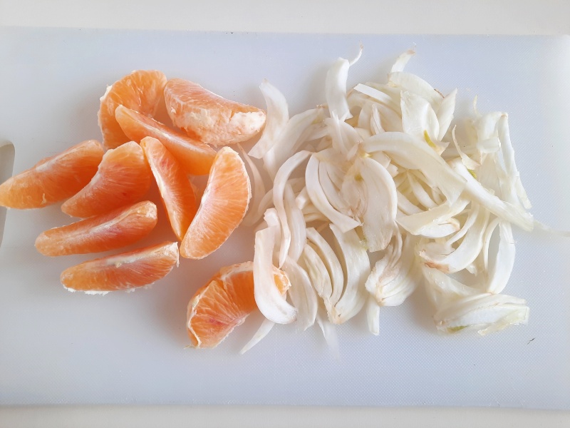 Octopus-Salat mit Fenchel und Orangen