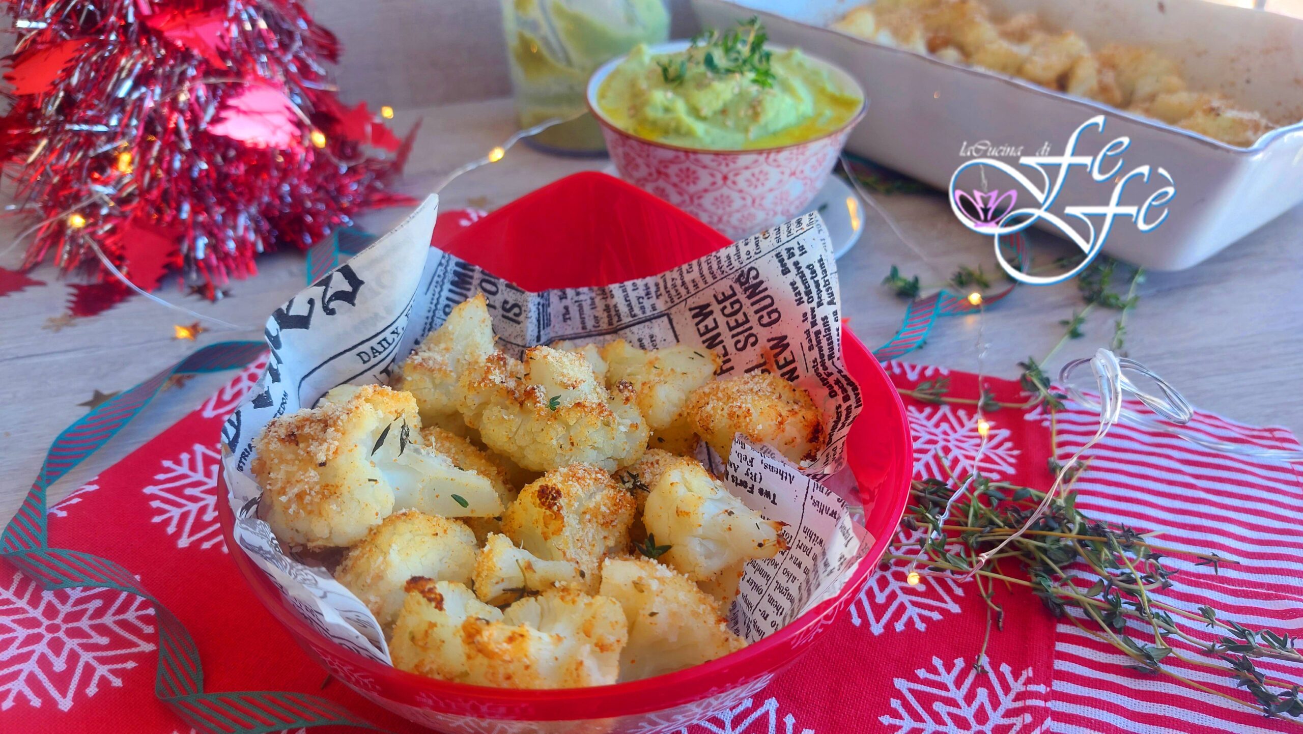 ÜBERBACKENER BLUMENKOHL MIT VEGANER MAYONNAISE