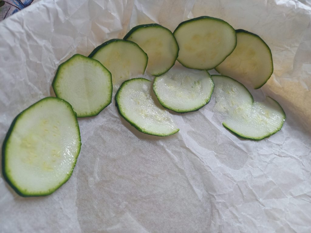 Zucchini in der Backform